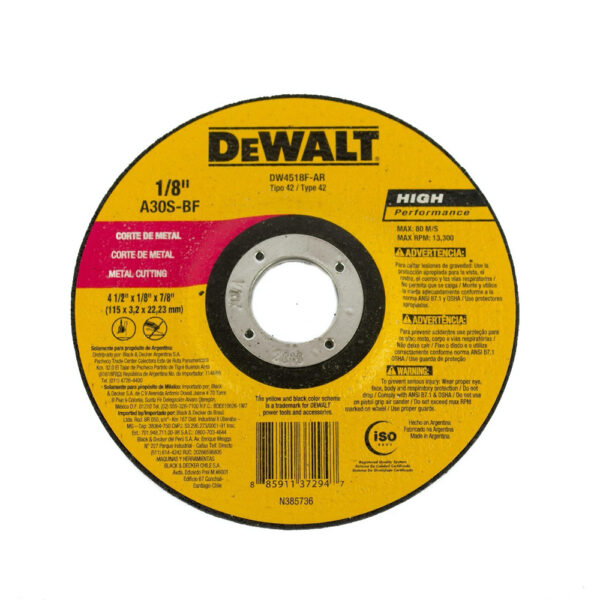 DISCO DEWALT 115 X 2.5MM DW4518F