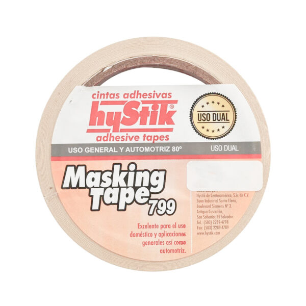 MASKING HYSTIK USO GENERAL Y AUTOMOTRIZ 799 2″ X 25 YDS - Imagen 2