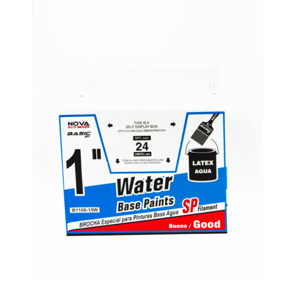 BROCHA NOVA BASIC B1 PARA PINTURA BASE AGUA 1″ B1100-10W