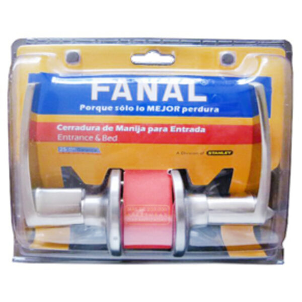 CERRADURA FANAL MANIJA TUBULAR CON LLAVE BRONCE ANTIGUO 90450-040