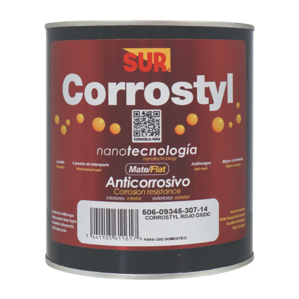 CUARTO CORROSTYL ANTICORROSIVO ROJO OXIDO MATE