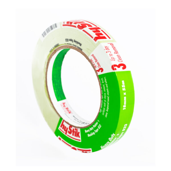 MASKING HYSTIK VERDE PARA SUPERFICIES DIFICILES 833 DE 3/4″ X 55 M - Imagen 2