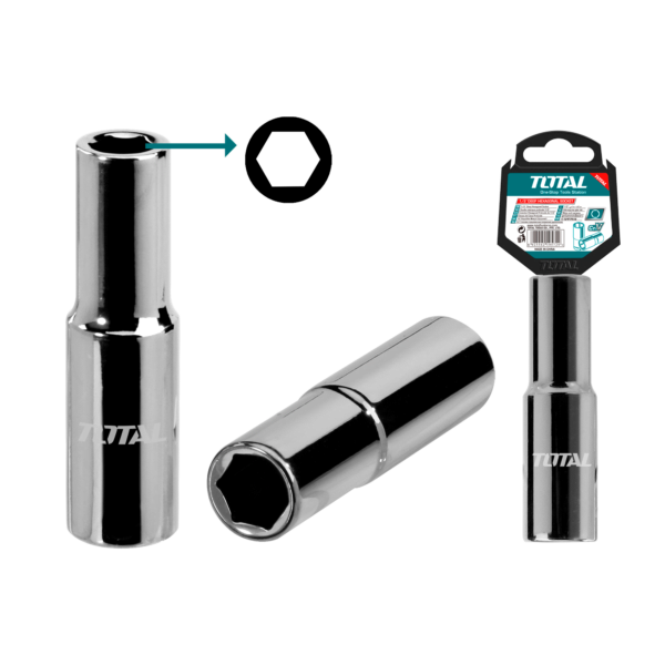 CUBO ESPIGA 1/2 TOTAL HEXAGONAL LARGO 12MM THTST12123L