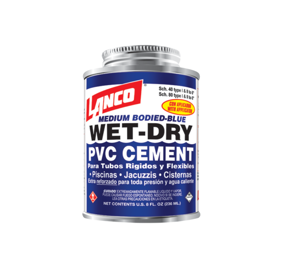 PEGAMENTO PVC WET DRY AZUL LANCO 8 ONZAS