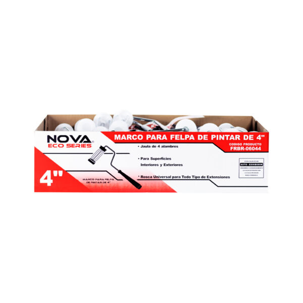 RODILLO NOVA ECONOMICO CAFE 4 ALAMBRES 4″ FRBR-06044