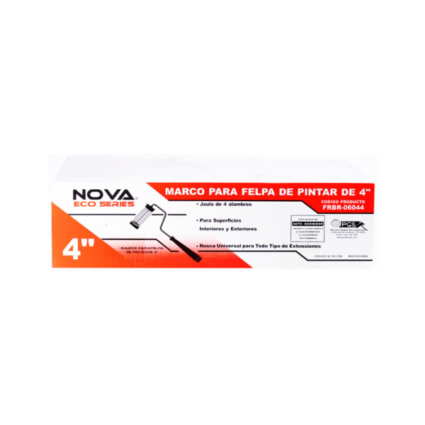 RODILLO NOVA ECONOMICO CAFE 4 ALAMBRES 4″ FRBR-06044 - Imagen 3