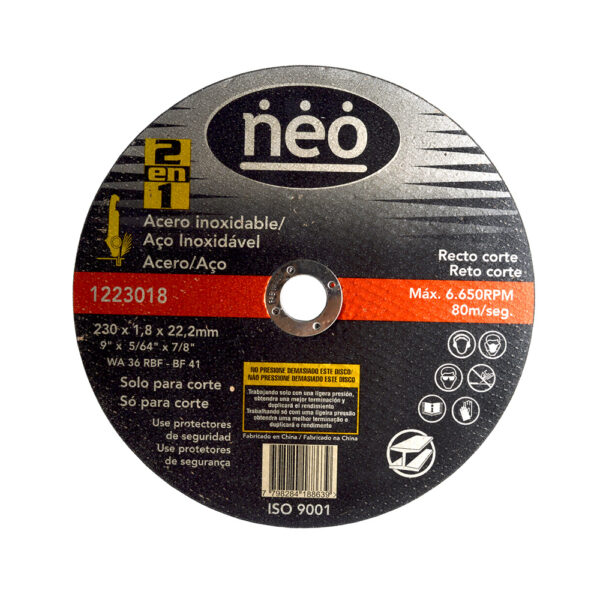 DISCO NEO″9 CORTE FINO 1223018