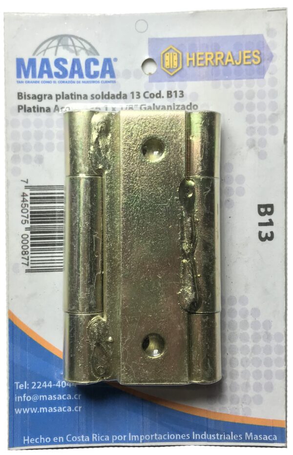 BISAGRA PLATINA PAR B-13