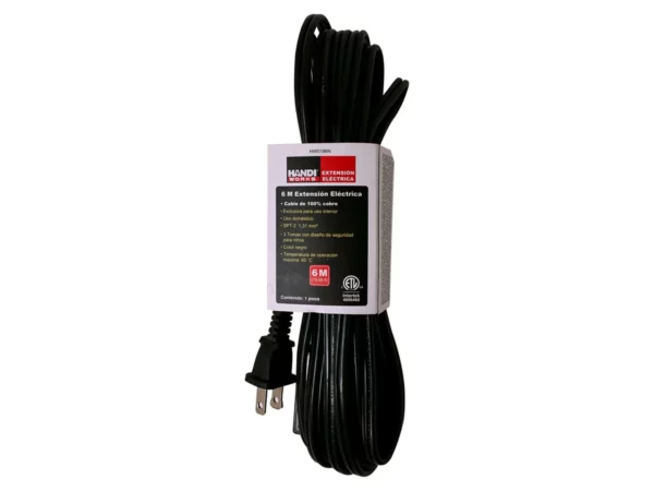 EXTENSION DOMESTICA HANDI WORKS 3M NEGRA