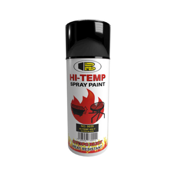 SPRAY BOSNY ALTA TEMP 400F NEGRO BRILLANTE (GLOSS) 0039