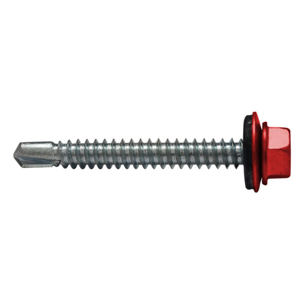 TORNILLO PARA TECHO ROJO TEJA PUNTA BROCA 1/4 X 2