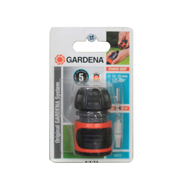 CONECTOR RAPIDO GARDENA 1/2″ STOP MANGUERA 18213-20 - Imagen 5