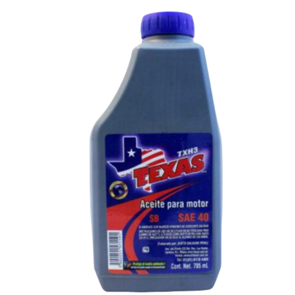 ACEITE DE RELLENO DE MOTOR SAE 40 TEXAS