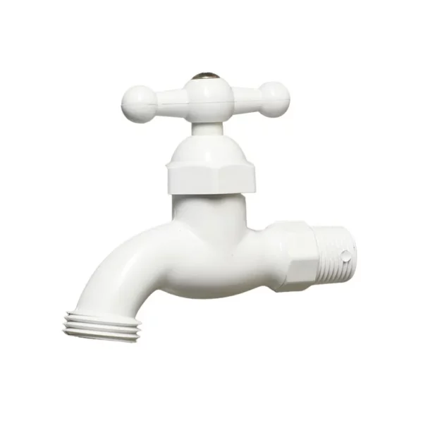 LLAVE CHORRO PVC BLANCA - Imagen 3