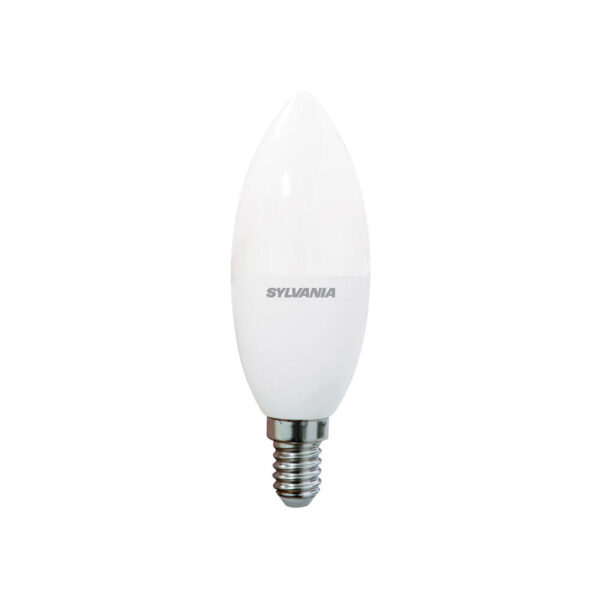 BOMBILLO LED SYLVANIA VELA 6W 430LM 2700K E14 CON ADAPT E12 P26060-36