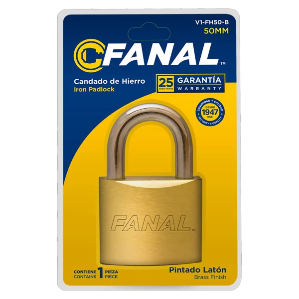 CANDADO FANAL DE SEGURIDAD ACORAZADO AZUL 75MM CS1-710