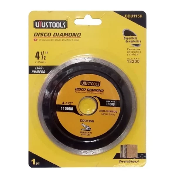 DISCO DIAMANTADO CONTINUO 4 1/2″ UYUSTOOLS DDU115H