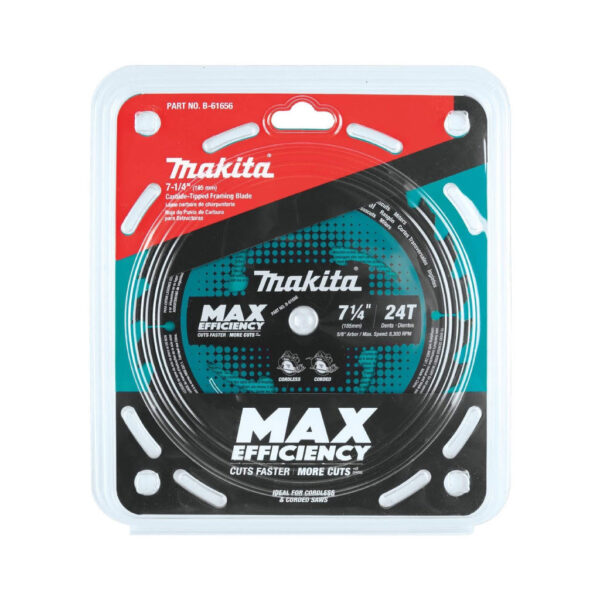 DISCO MAKITA PARA SIERRA CIRCULAR 7 1/4″ X 24 DIENTES B-61656 - Imagen 2