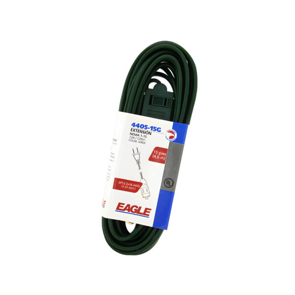 EXTENSION ELECTRICA EAGLE VERDE 2X16″ 4405-12G