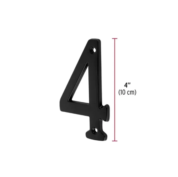 NUMERO″4″ PARA PUERTA NEGRO F01144