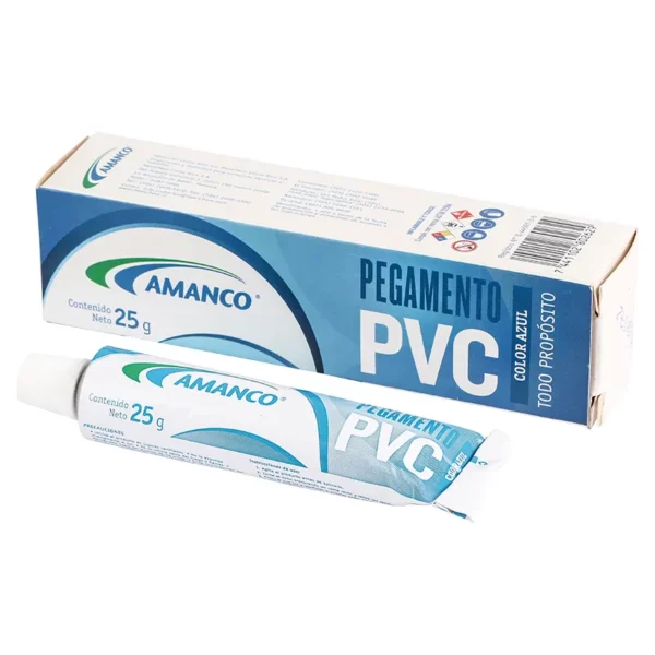 PEGAMENTO AMANCO PARA PVC AZUL TUBO 25 GRAMOS