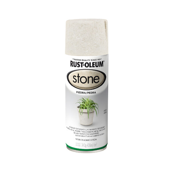 SPRAY RUST-OLEUM ACABADO PIEDRA TONO CREMA 340G 314095