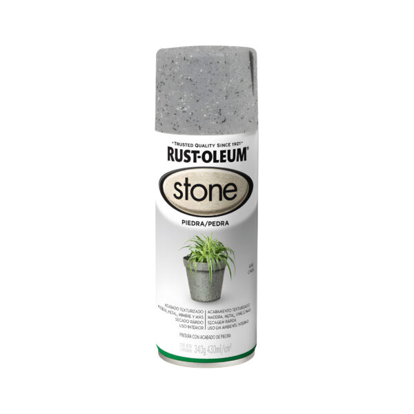 SPRAY RUST-OLEUM ACABADO PIEDRA TONO GRIS 340G 314097